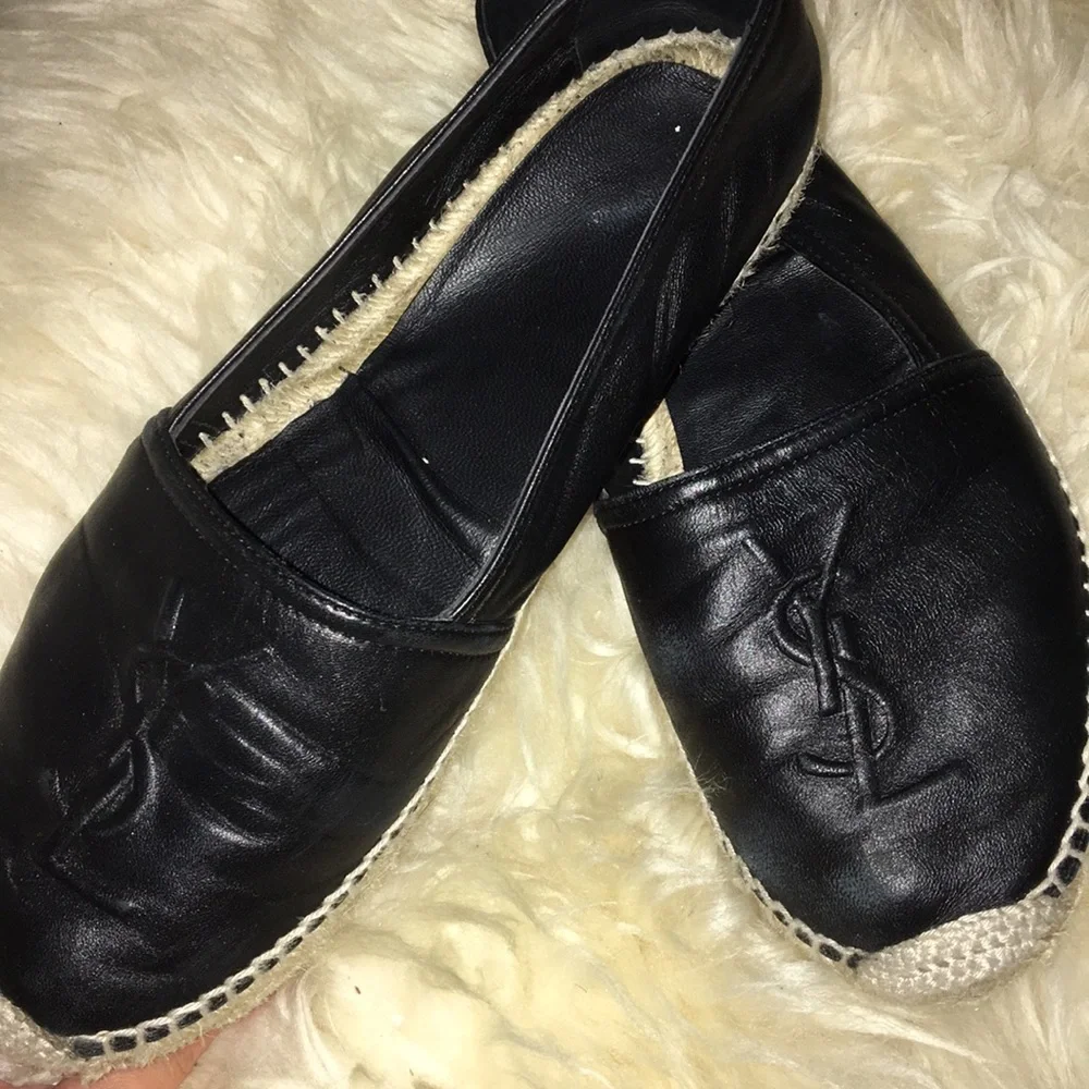 Saint Laurent Black Espadrilles - Picture 2 of 8